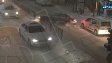 Van'daki trafik kazaları KGYS kameralarına yansıdı